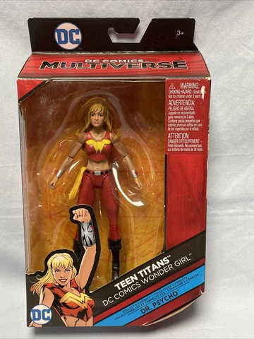 NEW MATTEL DC MULTIVERSE TEEN TITANS WONDER GIRL 6" FIGURE W DR. PSYCHO BAF! Cover