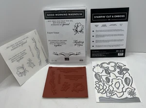 Stampin Up! Lotto francobolli Buongiorno Magnolia 143677 e matrici memoria Magnolia - Foto 1 di 12