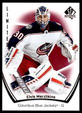 2021-22 SP Authentic Limited Red Elvis Merzlikins #65