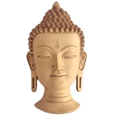Buddha Mask 8" Wall hanging Art Sculpture Painting Wall Décor mask Religious Gif - Image 1 of 4