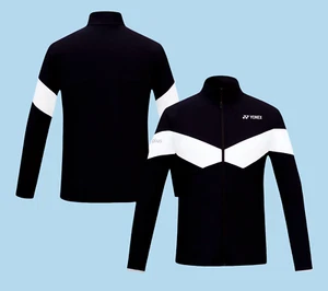YONEX 25S/S Men's Badminton Woven Training Jacket Sports Top Black NWT 251WU003M - Picture 1 of 7