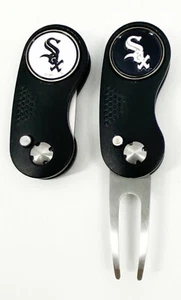 GOLF SWITCHBLADE Chicago White Sox DIVOT REPAIR TOOL + Ballmarker Black - Picture 1 of 1