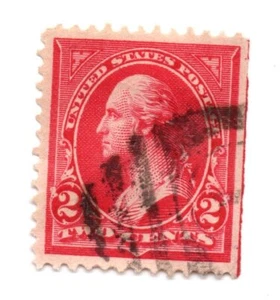 1897 SELLO US SCOTT 267 ""Washington"" 2 CENTAVOS USADO Perf 12 (b17) - Imagen 1 de 1