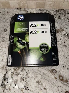 Genuine HP 952XL 2 Pack Black Ink N9K29BN New! - Picture 1 of 3