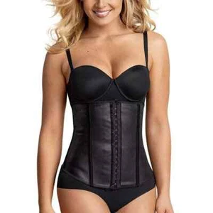 LEONISA Shapewear Latex Waist Trainer Extra Firm Compression 015791 NWT - Picture 1 of 8