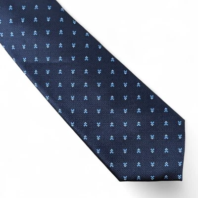 Alfani Men's Galway Neat Geo Tie Necktie Modern Slim 2 3/4" Navy Blue $55 - Image 1 of 4
