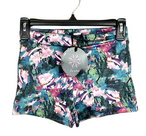 Flo Active Girl’s Floral Short Shorts Size 14 - Picture 1 of 3