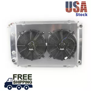 3Row Radiator+2Fan For 1983-1986 Mercury Marquis 323ci V8/200ci I6 Full Aluminum - Picture 1 of 8