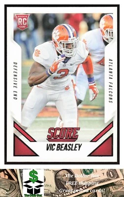 2015 Score #344 Vic Beasley RC - Atlanta Falcons - Image 1 of 2