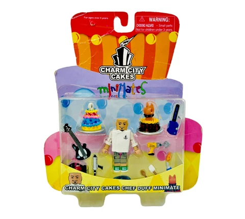 Charm City Cakes Minimates Duff Goldman Ace Cakes Food Network 2008 NOS Sealed Cover