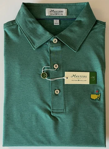 New 2023 Masters Peter Millar Augusta Green X-Large XL Men’s Golf Polo Shirt Cover