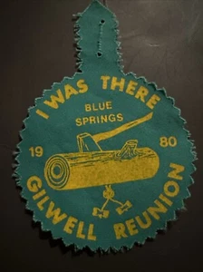 Gilwell REUNION CREST Wood Badge Boy Scout Leader Training BLUE Springs 1980 - Picture 1 of 3