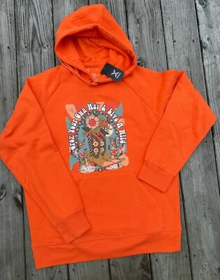 Country Western Southern Grow Your Own Way & Live Wild 女式连帽衫运动衫 — 第 1/2 张图片