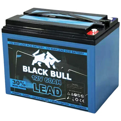 BLACKBULL 12V 60AH Akku Zyklenfest Elektrofahrzeuge ETrike Elektromobil Lizzy Harry Sally