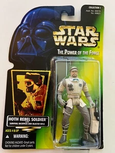 Star Wars POTF HOTH REBEL SOLDIER Action Figure w/Survival Backpack & Blaster - Picture 1 of 2