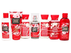 Bath Body Works Japanese Cherry Blossom Travel Body Spray Lotion Shower Gel 7pc - Picture 1 of 1