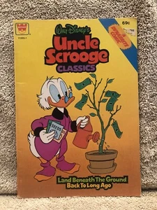Vintage book -  "Uncle Scrooge Classic - Land Beneath Ground" by Walt Disney - Picture 1 of 7