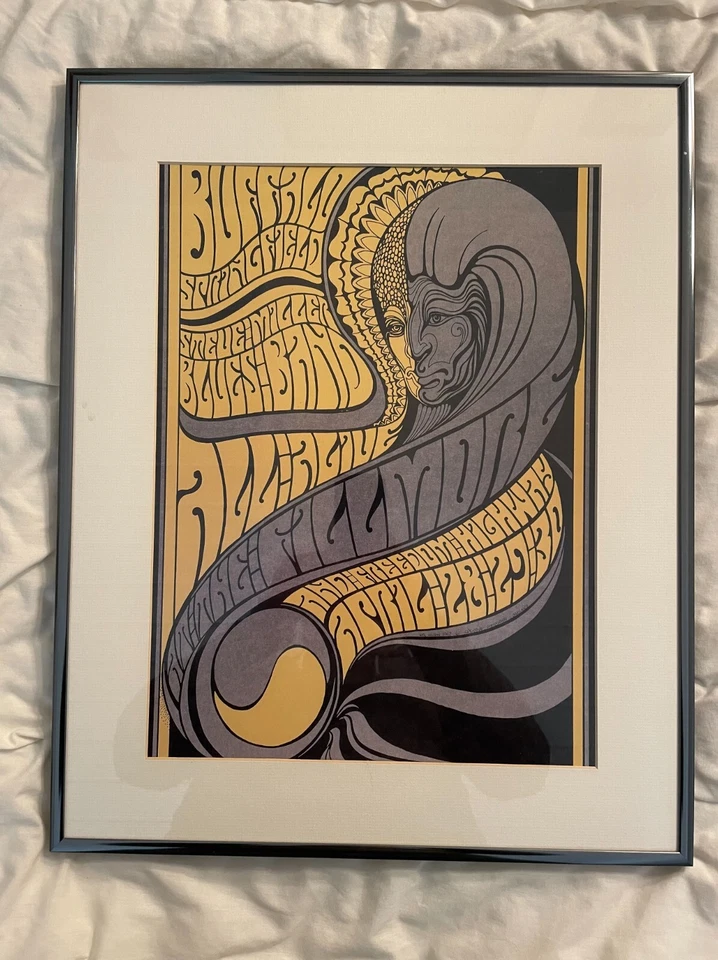 Buffalo Springfield Steve Miller Bill Graham Fillmore Poster Reproduction Glossy - Image 1 of 1