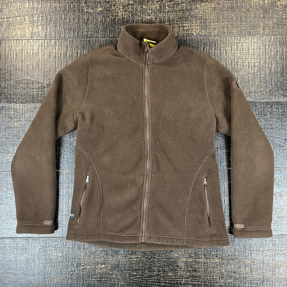 Chaqueta de hombre Aigle Polartec polar marrón bronce cremallera completa bolsillos talla 40 Foto 1 de 4