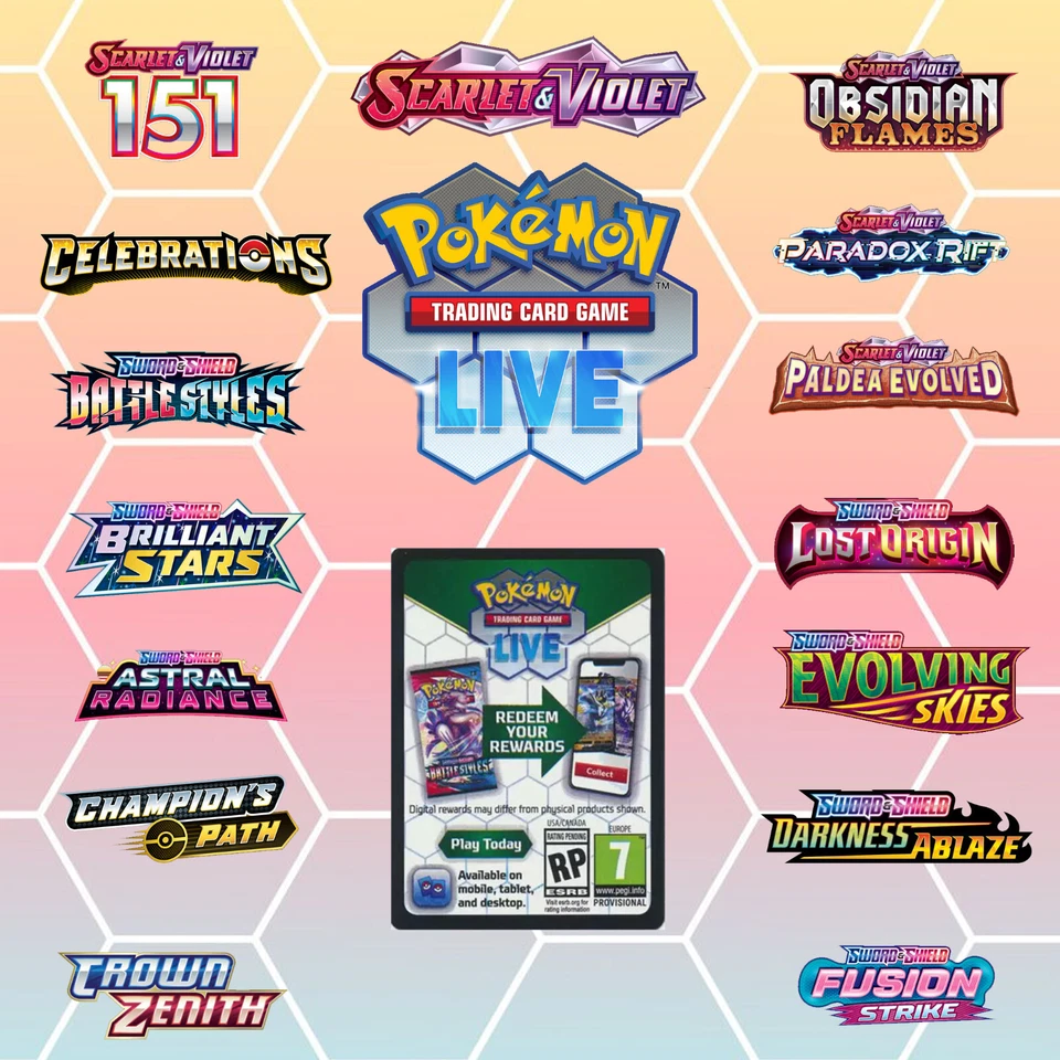 Pokemon TCG Live Codes Online Pokemon Live Codes via EBAY NACHRICHT Pokemon Karten - Bild 1 von 1