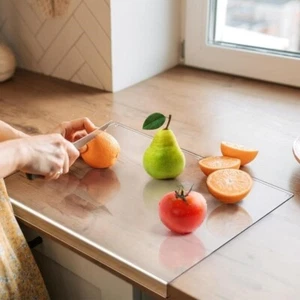 24x18 Inch Acrylic Large Cutting Boards for Kitchen, Clear Cutting Board, Non... - Picture 1 of 5