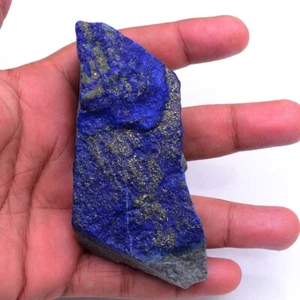 1000 Cts Natural Blue Lapis Lazuli Rough 110mm*40mm Untreated Loose Gemstone - Picture 1 of 6