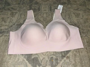 New Horisun Womens Seamless Bra Wireless Bra Pad Wireless Pink Sz XL - Picture 1 of 5