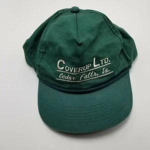 Gorra Coverup LTD Cedar Falls Iowa verde adulto usada Snapback G6D - Imagen 1 de 4