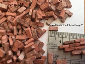 Ladrillos de arcilla modelo 450x12=5400 (terr/oscuro) ideales 40k, 28 mm, 32 mm 1:48 1:56 - Imagen 1 de 3