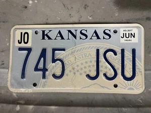 KANSAS NUMMERNSCHILD JO JOHNSON COUNTY 745 JU JUNI 2017 - Bild 1 von 2