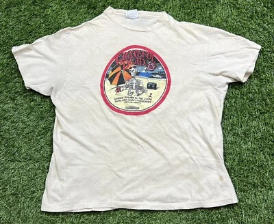 Винтажная мужская футболка 80-х Grateful Dead Santa Cruz Staff L двусторонняя сделано в США - Изображение 1 из 4