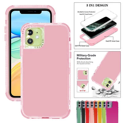 Shockproof Case Hybrid Cover For iPhone 15 14 Pro Max 13 12 11 XR XS 87 Defender - Image 1 of 4