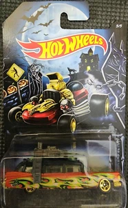 HOTWHEELS Movie TV Diecast Car - GHOSTBUSTERS Ecto 1 - 1:64 Halloween Flames - Picture 1 of 2