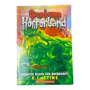 Book Goosebumps Horrorland Monster Blood for Breakfast - Picture 1 of 6