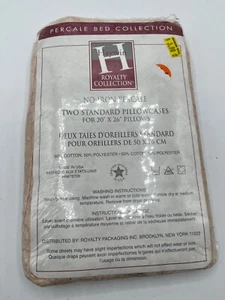 Vintage 2 Pink Floral Vine Pillowcases Haywin Royalty Collection no iron! - Picture 1 of 4