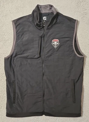 Footjoy FJ Golf Hybrid Vest Men’s L Black Quilted Softshell Nylon Pockets Active - Image 1 of 4