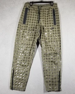 Nike Tech Woven Jogger Pants Medium Unreleased Sample Green Black Dots HQ0197 - Picture 1 of 11