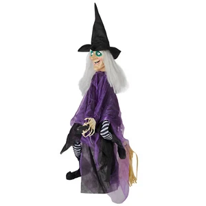 3ft Halloween Witch Hanging Decoration Spooky Home Decor Haunted House Prop - Picture 1 of 8