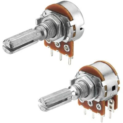 ✅Poti Potentiometer Stereo | Mono | lin| log | 10k Ohm - 1M Ohm wählen Sie aus - Bild 1 von 4