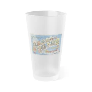 Greetings from Santa Claus Indiana (Greeting Postcards) Frosted Pint Glass 16oz - Picture 1 of 5