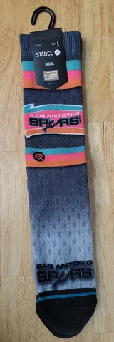 SOCKS Stance NBA Fader Crew Socks - San Antonio Spurs Size L Cover