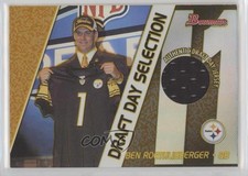 2004 Bowman Draft Day Selection Relics Ben Roethlisberger #DJ-BR Rookie RC