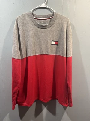 Prendas para dormir Tommy Hilfiger para hombre talla XL gris/rojo mangas largas Foto 1 de 4