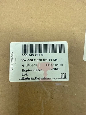 Volkswagen VW Golf Mk7 Tail Light Rear Lamp Left N/S Tailgate LED 5G0945207G - Image 1 of 2