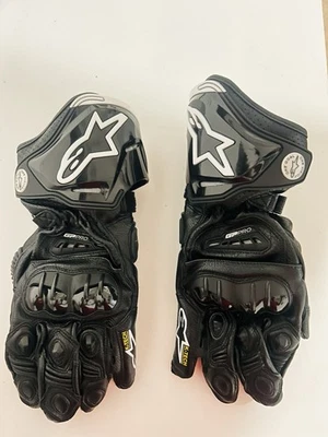 Luvas Alpinestars Motorcycle Racing Moto GP tamanho médio usadas - Imagem 1 de 3