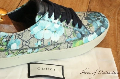 Gucci Bloom GG Monogram Blue Canvas Trainers Shoes Men's UK 10 G EU 44 US 11 - image 1 of 4