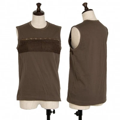 Top sin mangas conmutador encaje teñido tricot COMME des GARCONS talla S-M (K-112480) Foto 1 de 4