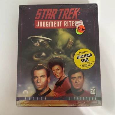 New/Sealed Star Trek: Judgment Rites Video Game  (PC, 1993) CIB *Read* - Image 1 of 4
