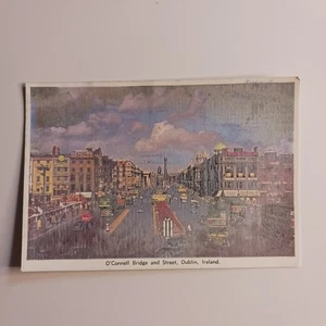 O'Connell Bridge And Street Dublin Ireland Posted International Postcard - Picture 1 of 9