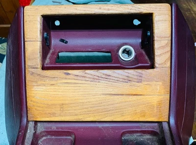 Chevy G20 1978-1995 furgoneta consola central cenicero de madera de roble personalizado panel de moldura de puerta Foto 1 de 4